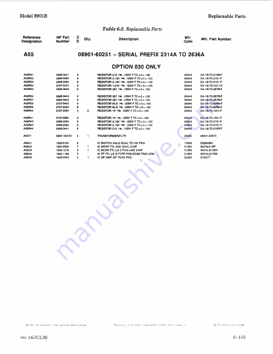 HP 8901B Скачать руководство пользователя страница 146