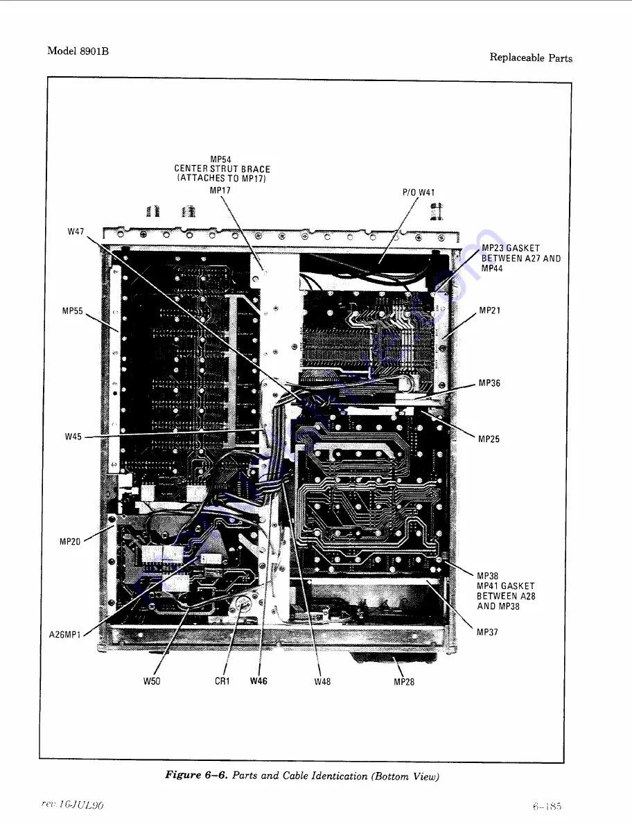 HP 8901B Service Manual Download Page 173