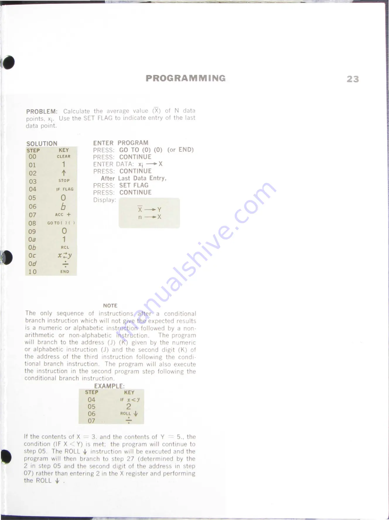 HP 9100A Operating & Programming Manual Download Page 23