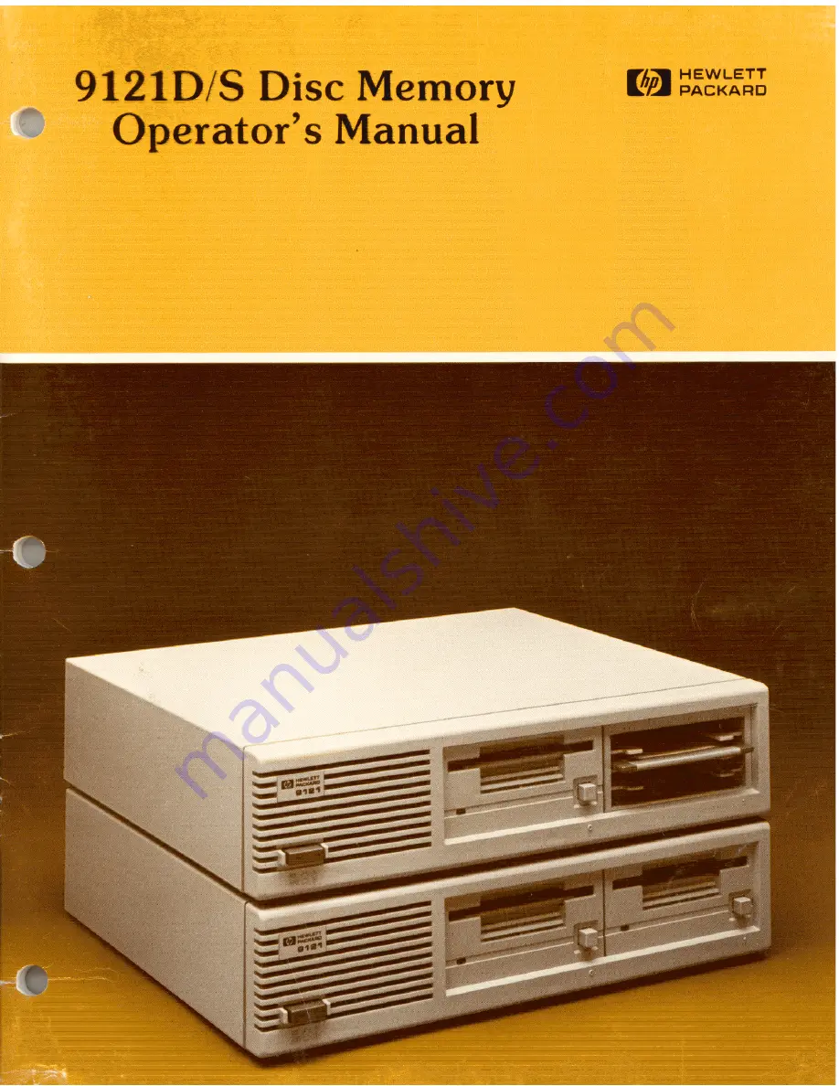 HP 9121D/S Operator'S Manual Download Page 1