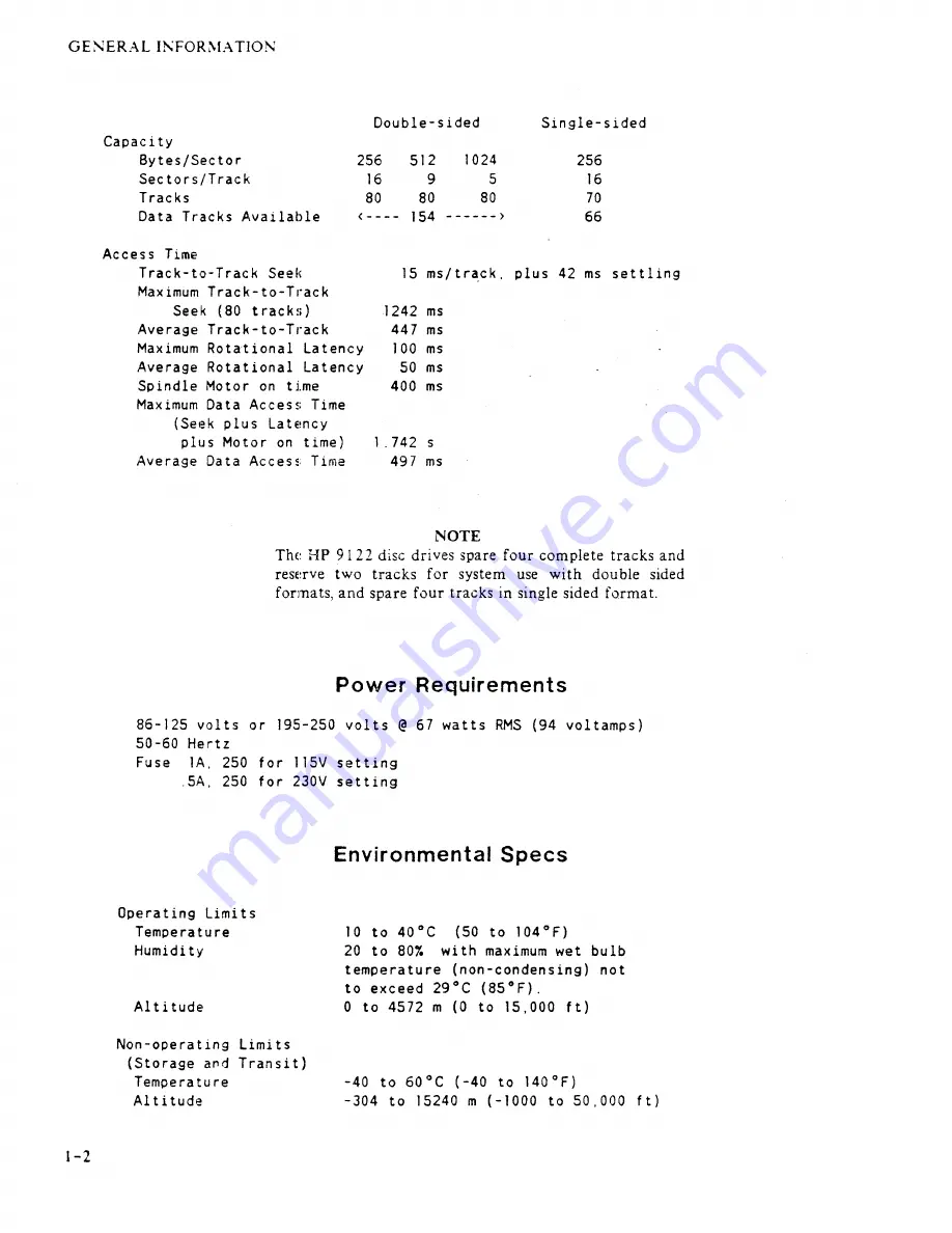 HP 9122D Скачать руководство пользователя страница 8