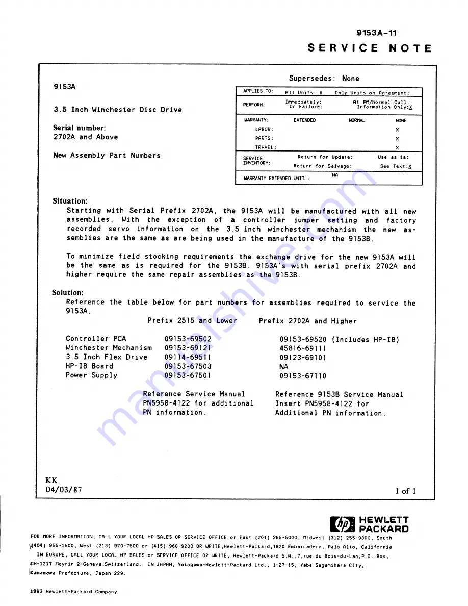 HP 9153A Скачать руководство пользователя страница 89