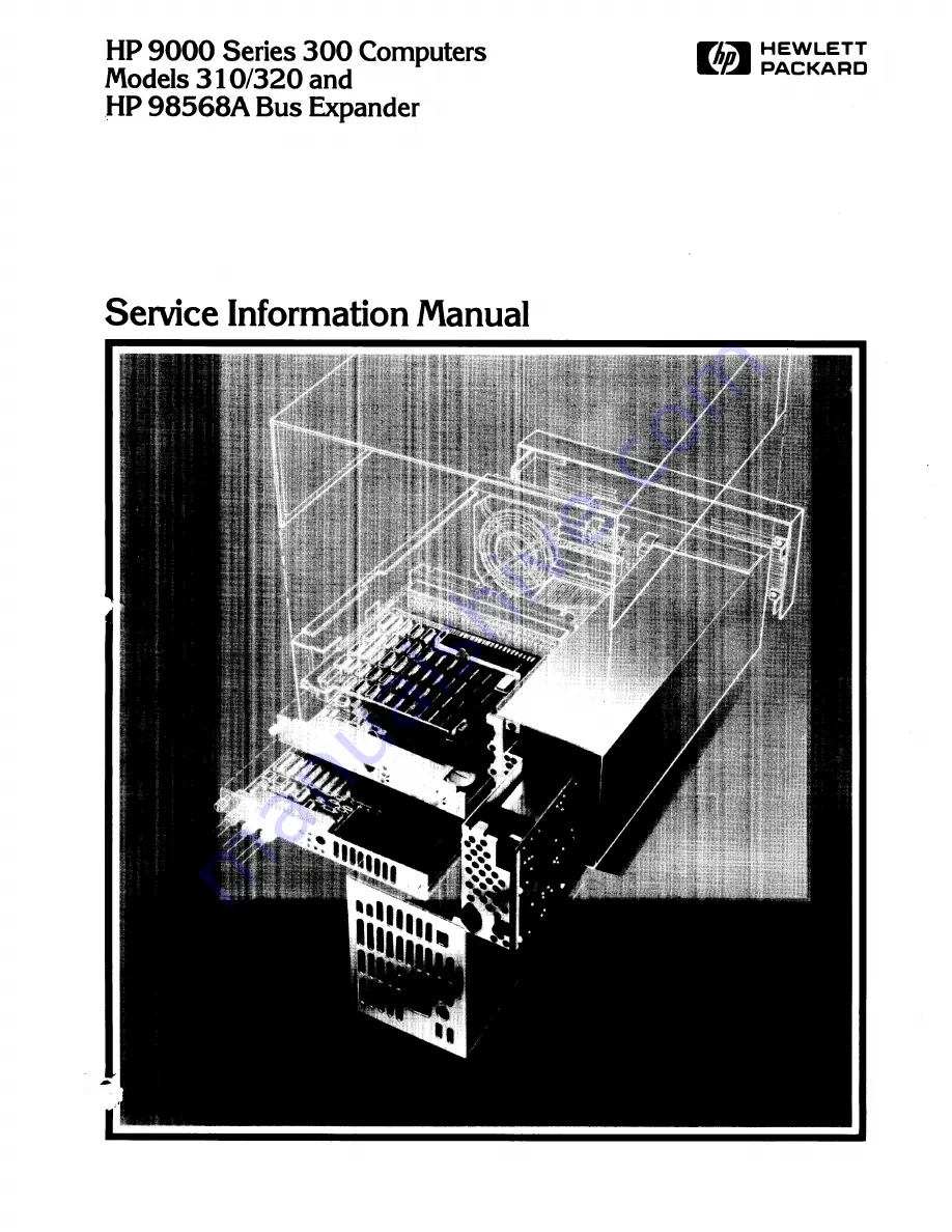 HP 98568A Service Information Manual Download Page 1