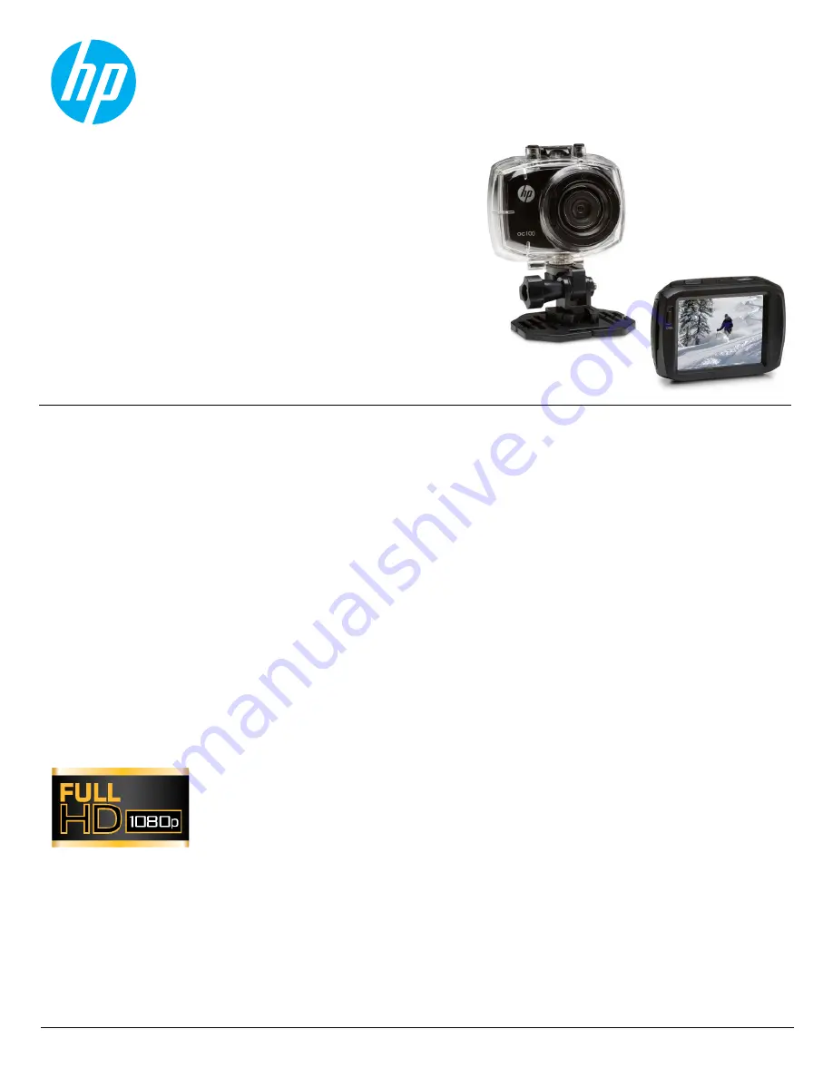 HP Action Cam ac100 Specifications Download Page 1