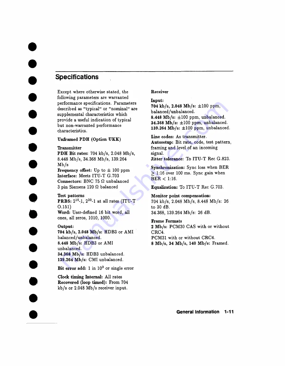 HP Agilent 37717B PDH Calibration Manual Download Page 27