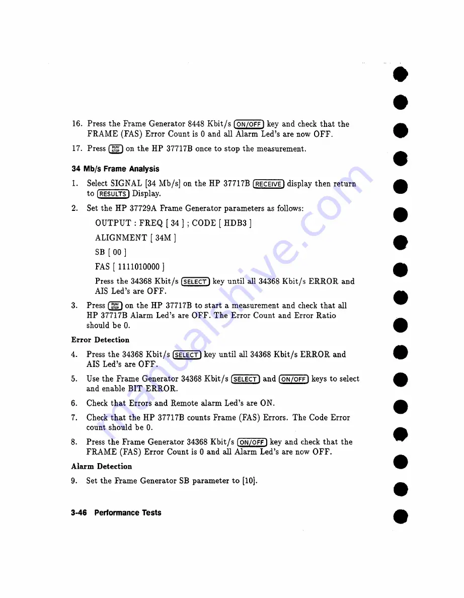 HP Agilent 37717B PDH Calibration Manual Download Page 100