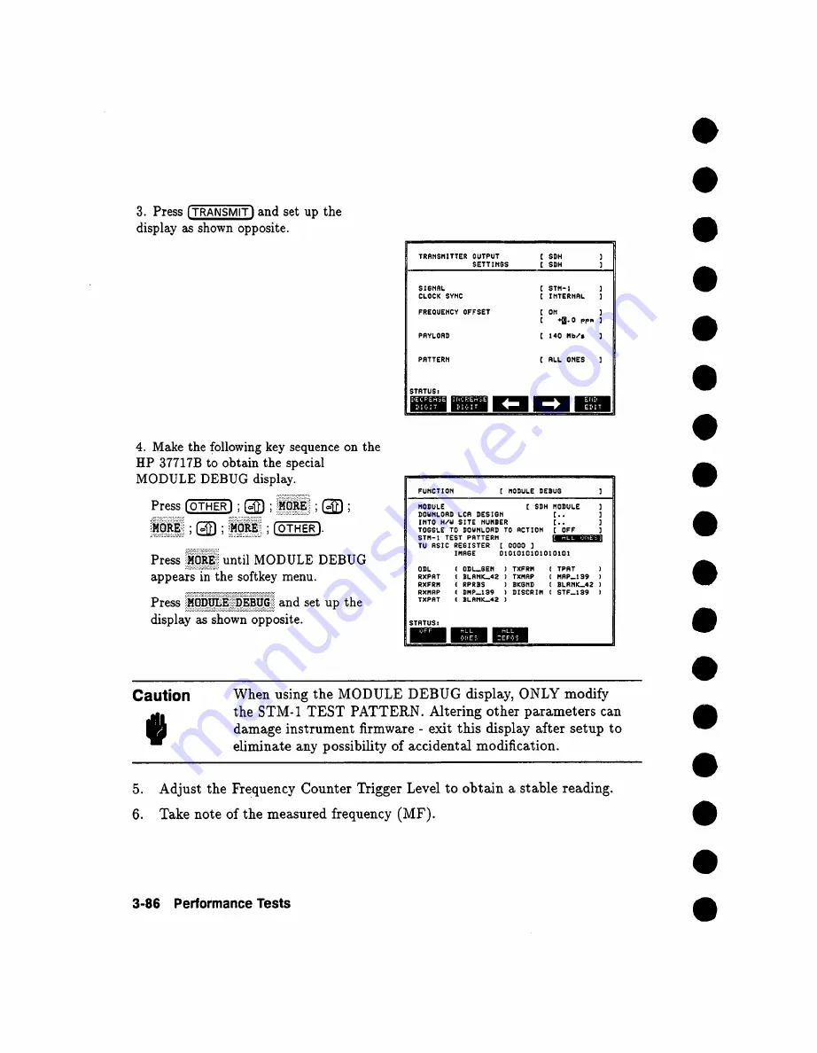 HP Agilent 37717B PDH Calibration Manual Download Page 140