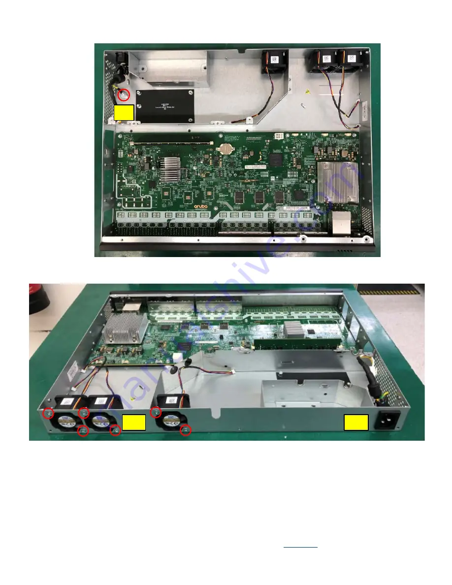 HP Aruba 6300F24G 4SFP56 Product End-Of-Life Disassembly Instructions Download Page 7