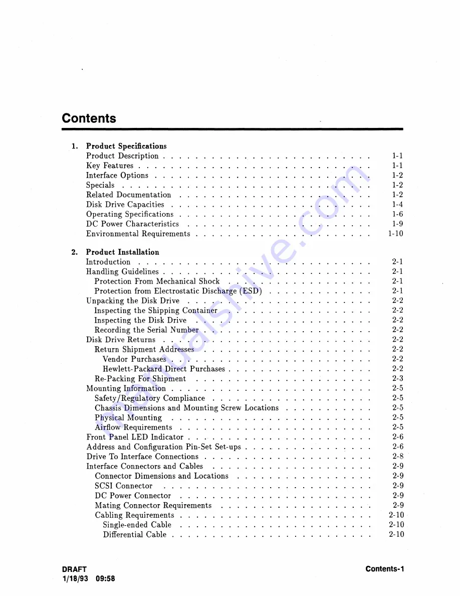 HP C2486A Technical Reference Manual Download Page 5