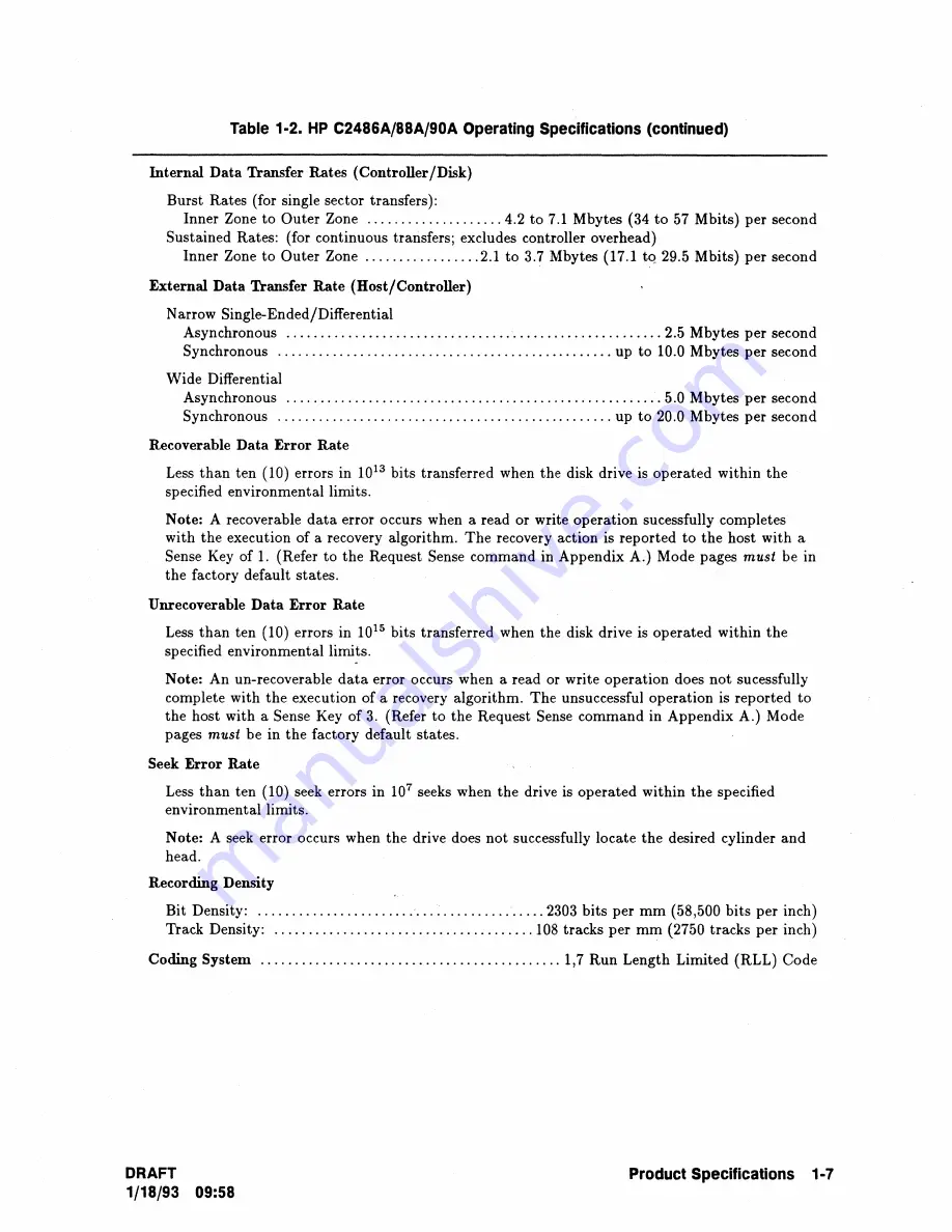 HP C2486A Technical Reference Manual Download Page 17