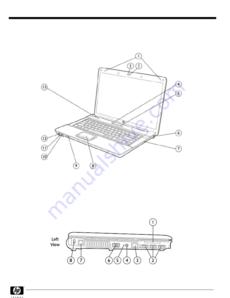 HP Compaq 615 Specification Download Page 1