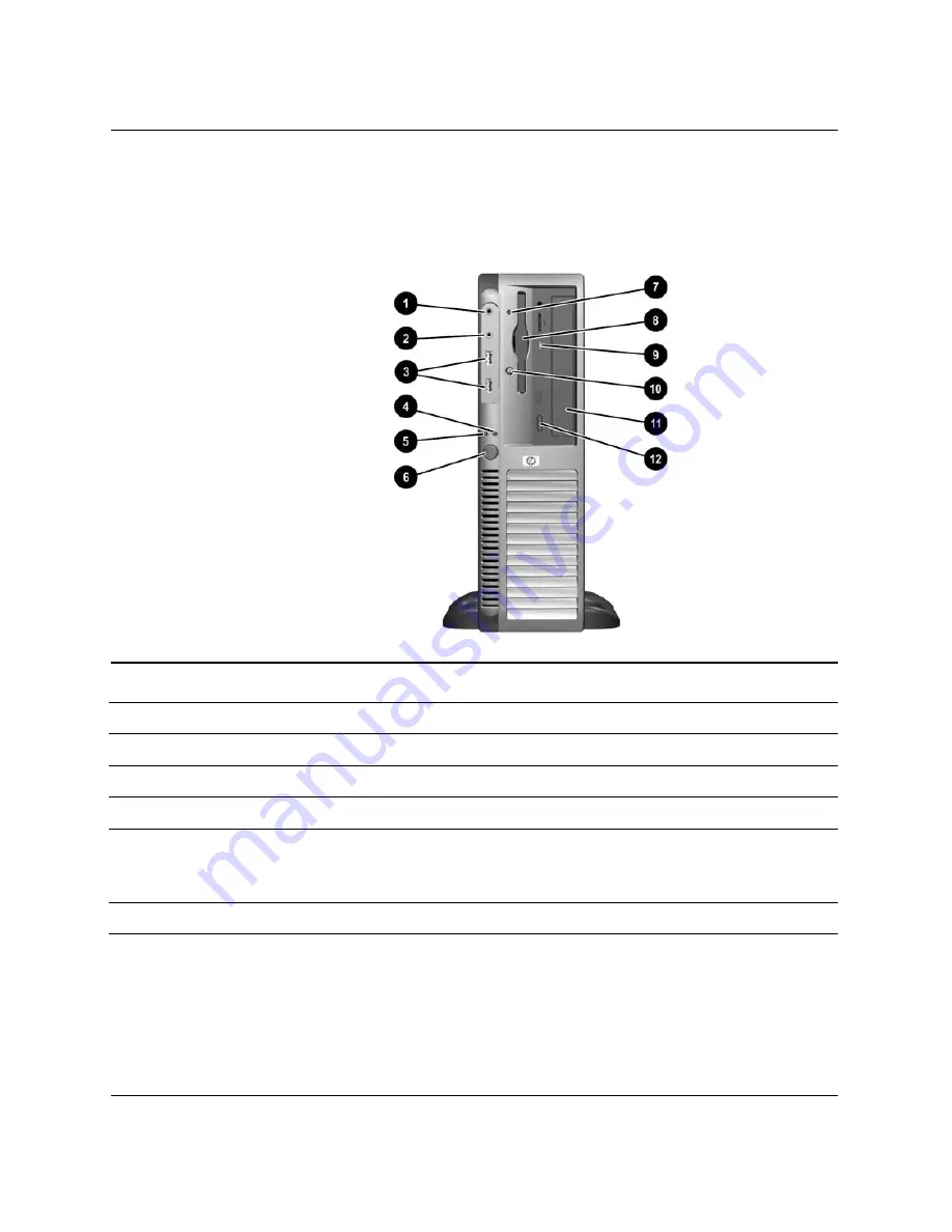 HP Compaq dx2100 ST Hardware Reference Manual Download Page 6