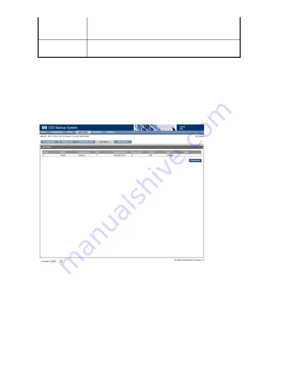 HP D2D100 User Manual Download Page 140