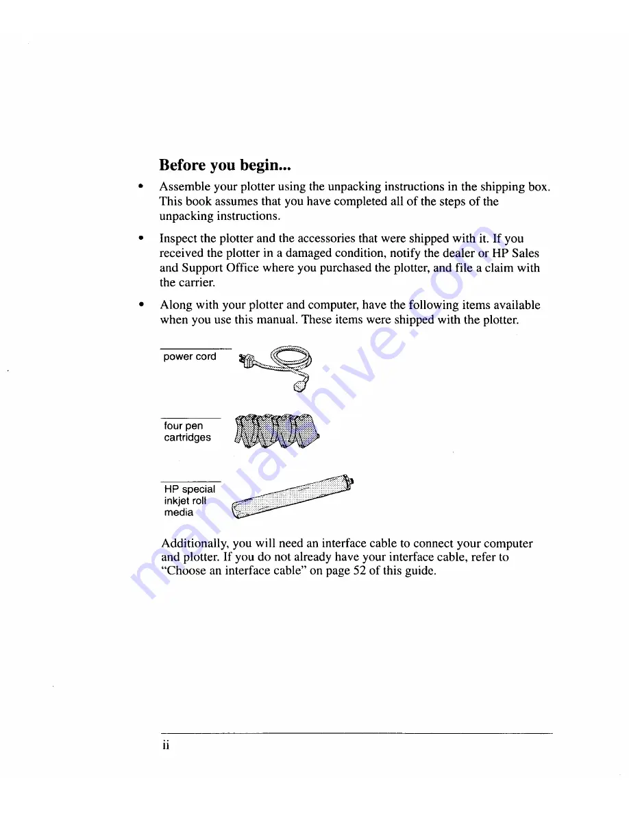 HP DesignJet 650C C2858B Setting Up Download Page 3