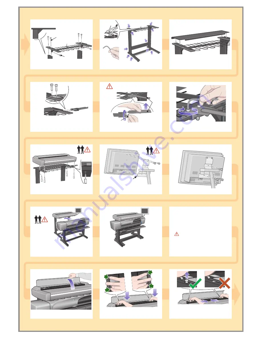 HP Designjet cc800ps Assembly Instructions Manual Download Page 2