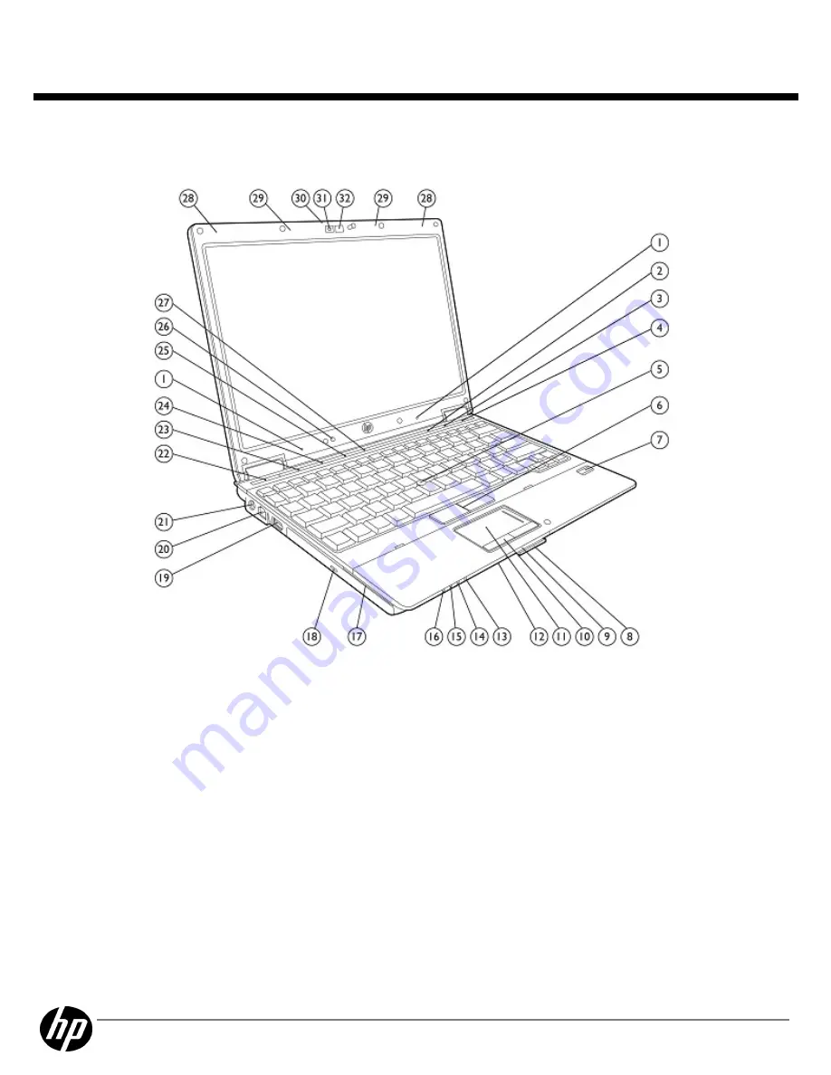 HP EliteBook 2540P Скачать руководство пользователя страница 1