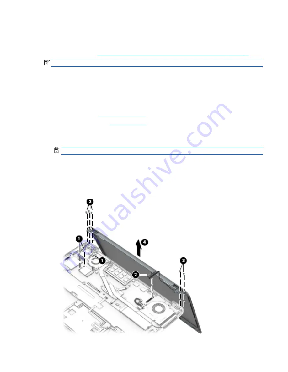 HP EliteBook Folio 1040 G2 Maintenance And Service Manual Download Page 43