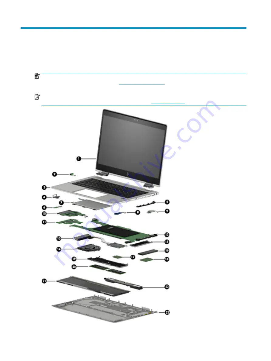 HP EliteBook x360 830 G5 Maintenance And Service Manual Download Page 28