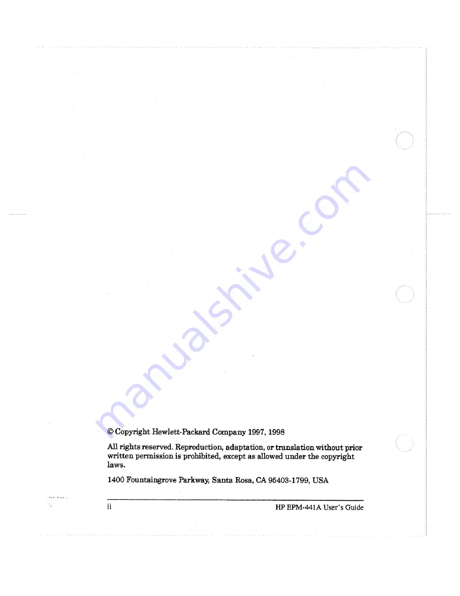 HP EPM-441A User Manual Download Page 2