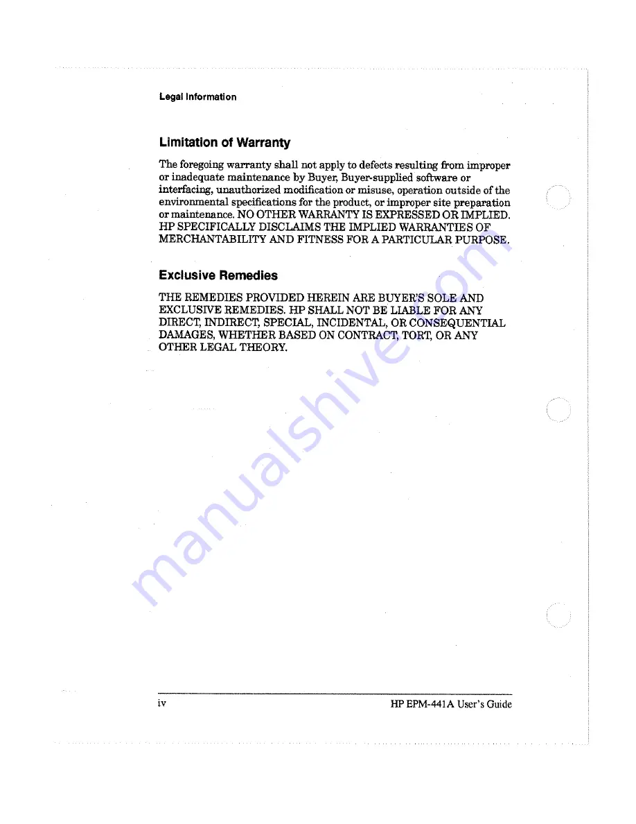 HP EPM-441A User Manual Download Page 5