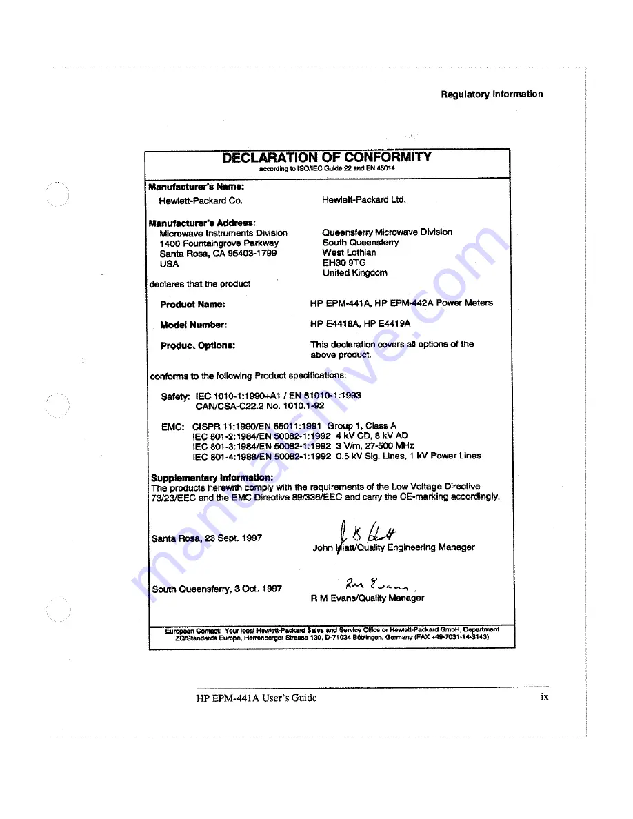 HP EPM-441A User Manual Download Page 10