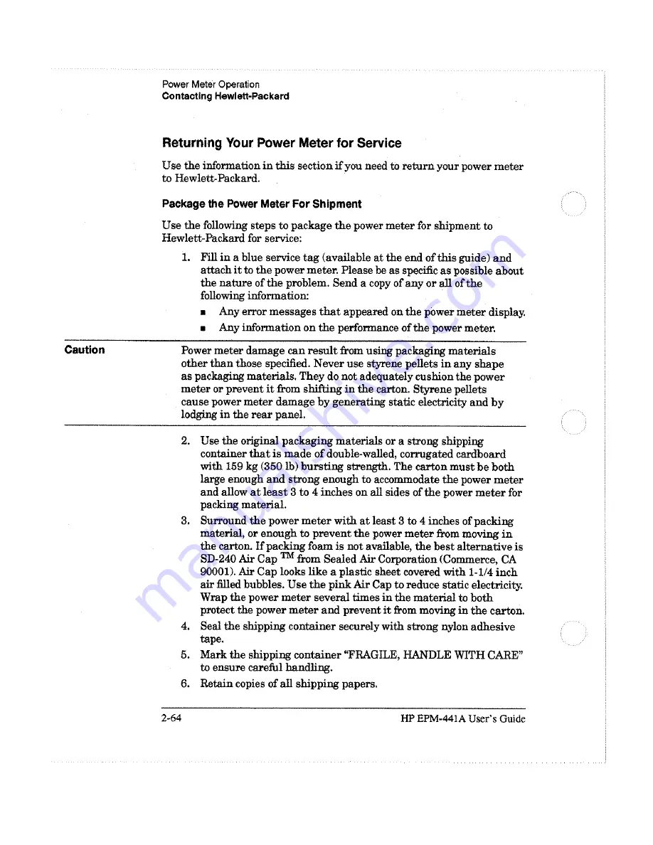 HP EPM-441A User Manual Download Page 101