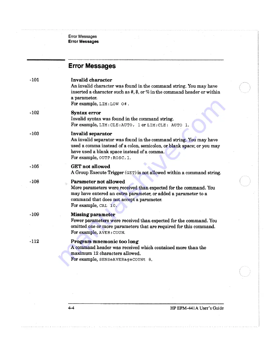 HP EPM-441A User Manual Download Page 131