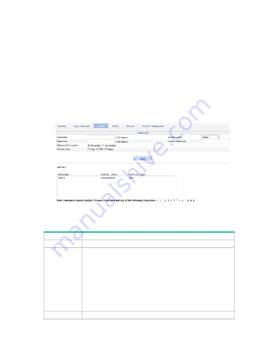 HP FlexNetwork NJ5000 User Manual Download Page 74