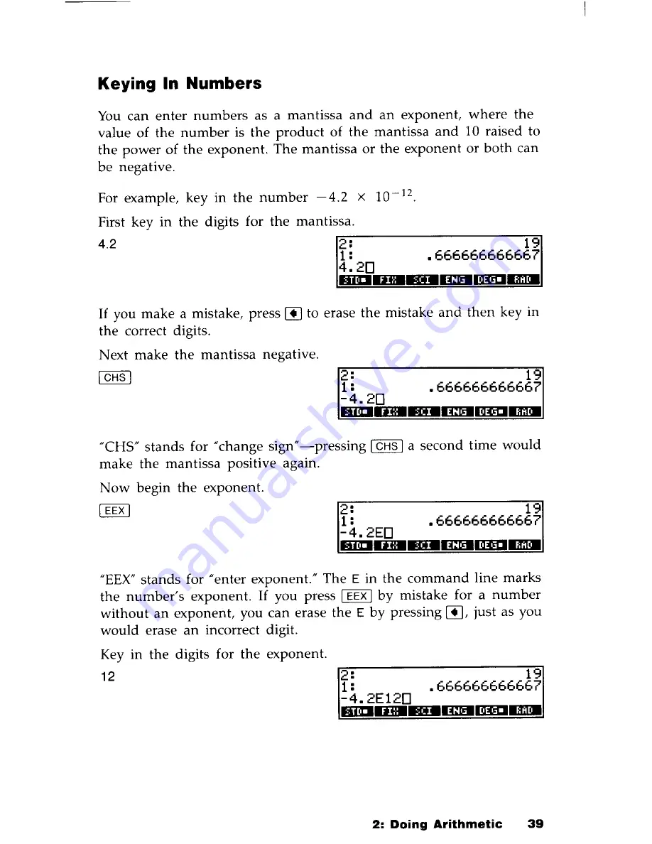 HP HP-28S Owner'S Manual Download Page 40