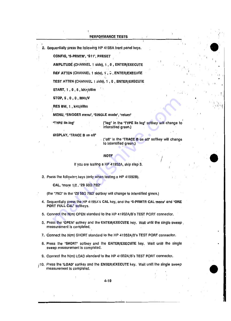 HP HP 41952A Operation Note Download Page 35