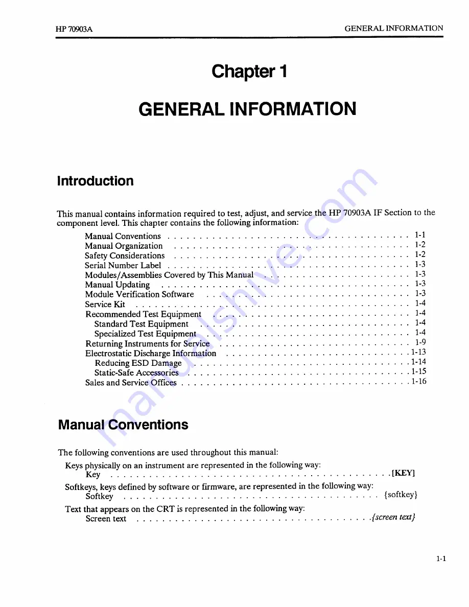 HP HP 70903A Service Manual Download Page 11