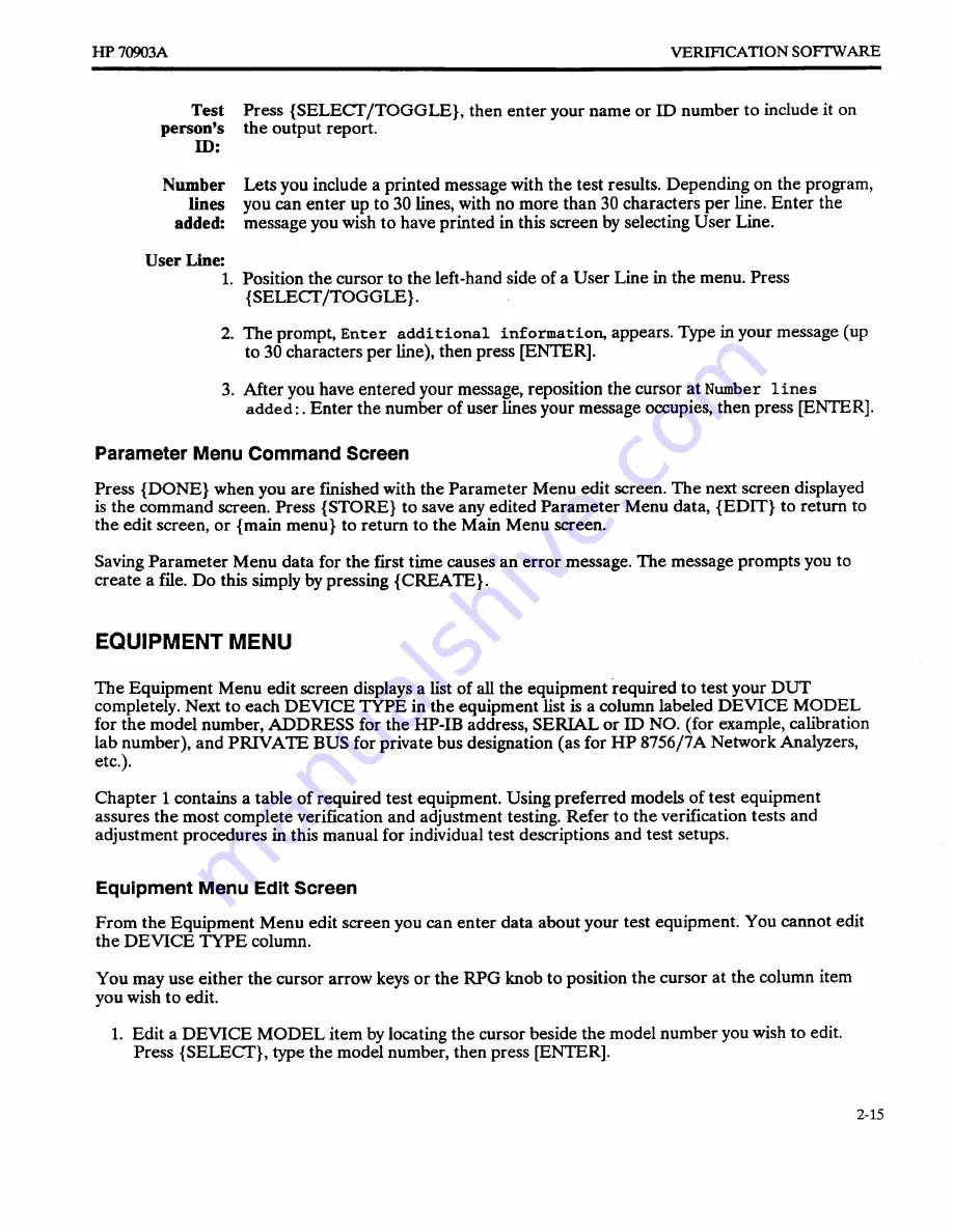 HP HP 70903A Service Manual Download Page 43