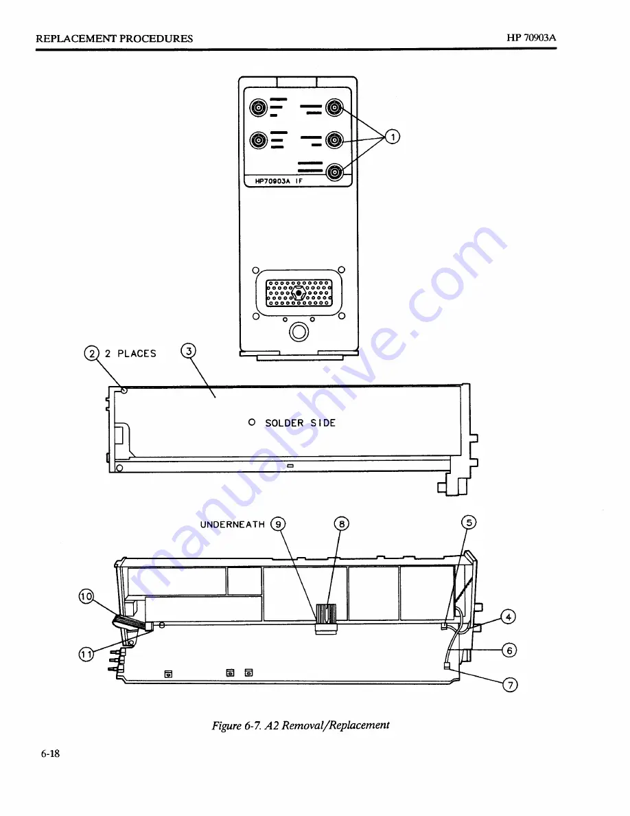 HP HP 70903A Service Manual Download Page 172