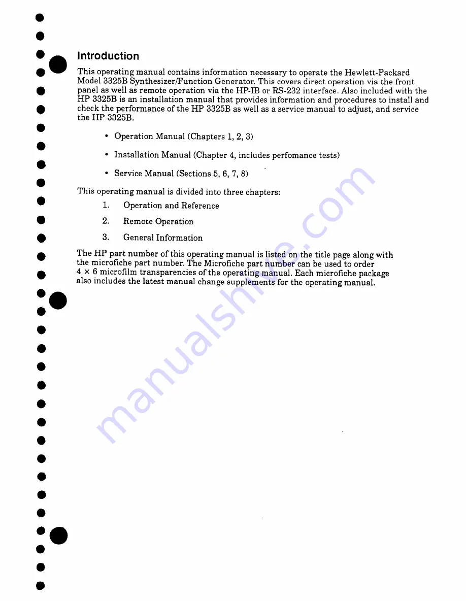 HP HP 81536A Operating Manual Download Page 9