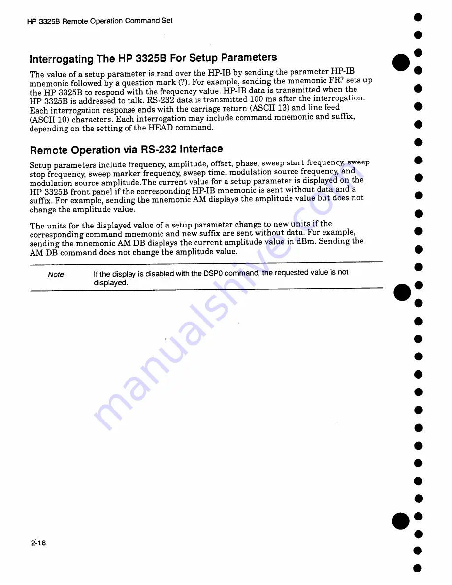 HP HP 81536A Operating Manual Download Page 70