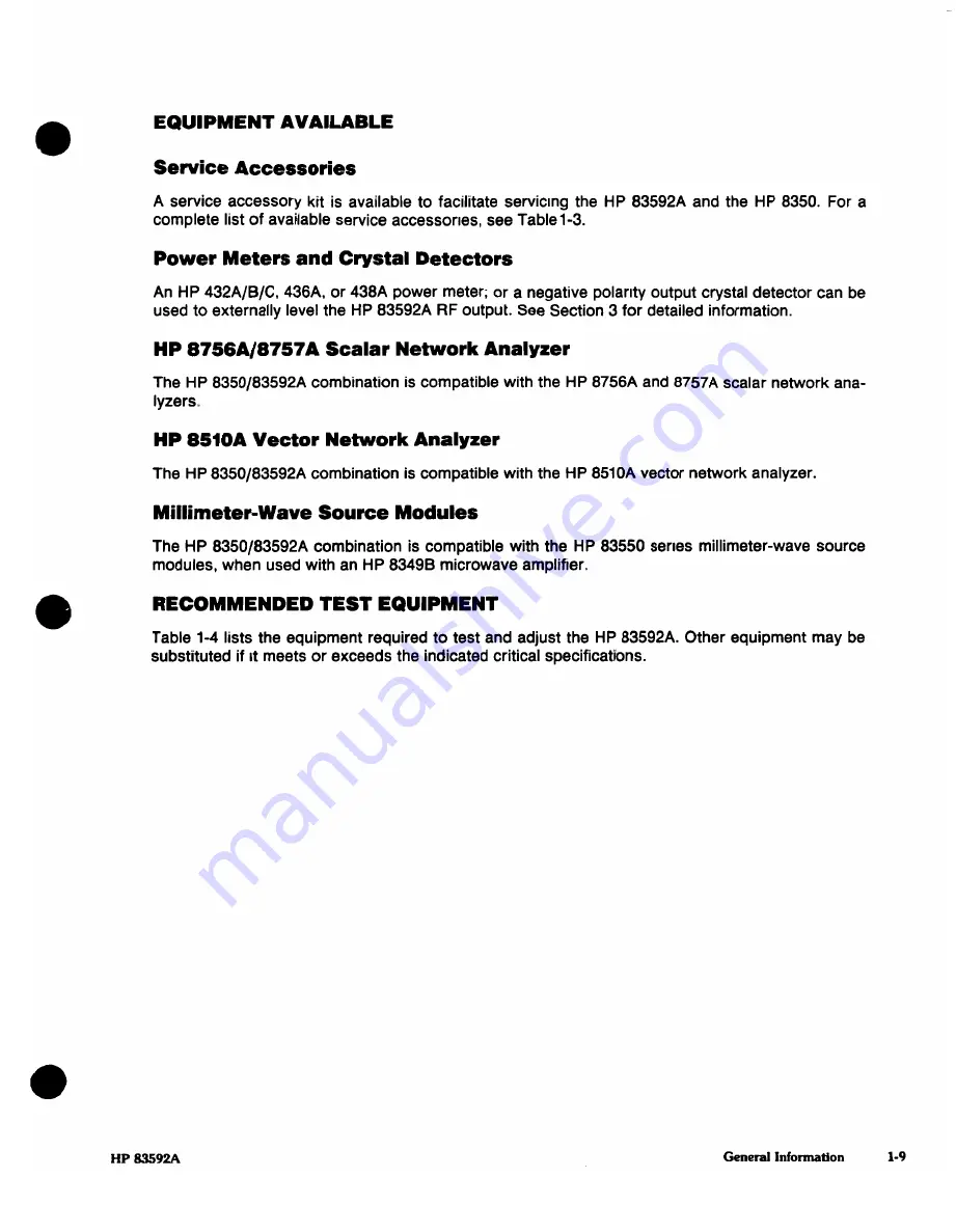 HP HP 83592A Скачать руководство пользователя страница 18