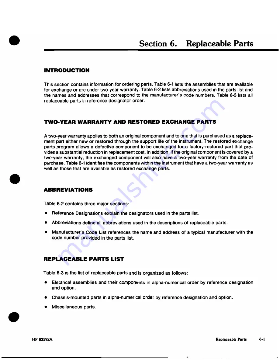 HP HP 83592A Operating And Service Manual Download Page 164