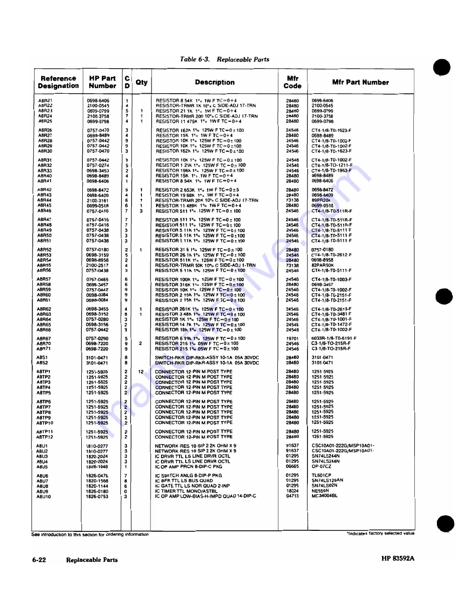 HP HP 83592A Скачать руководство пользователя страница 185