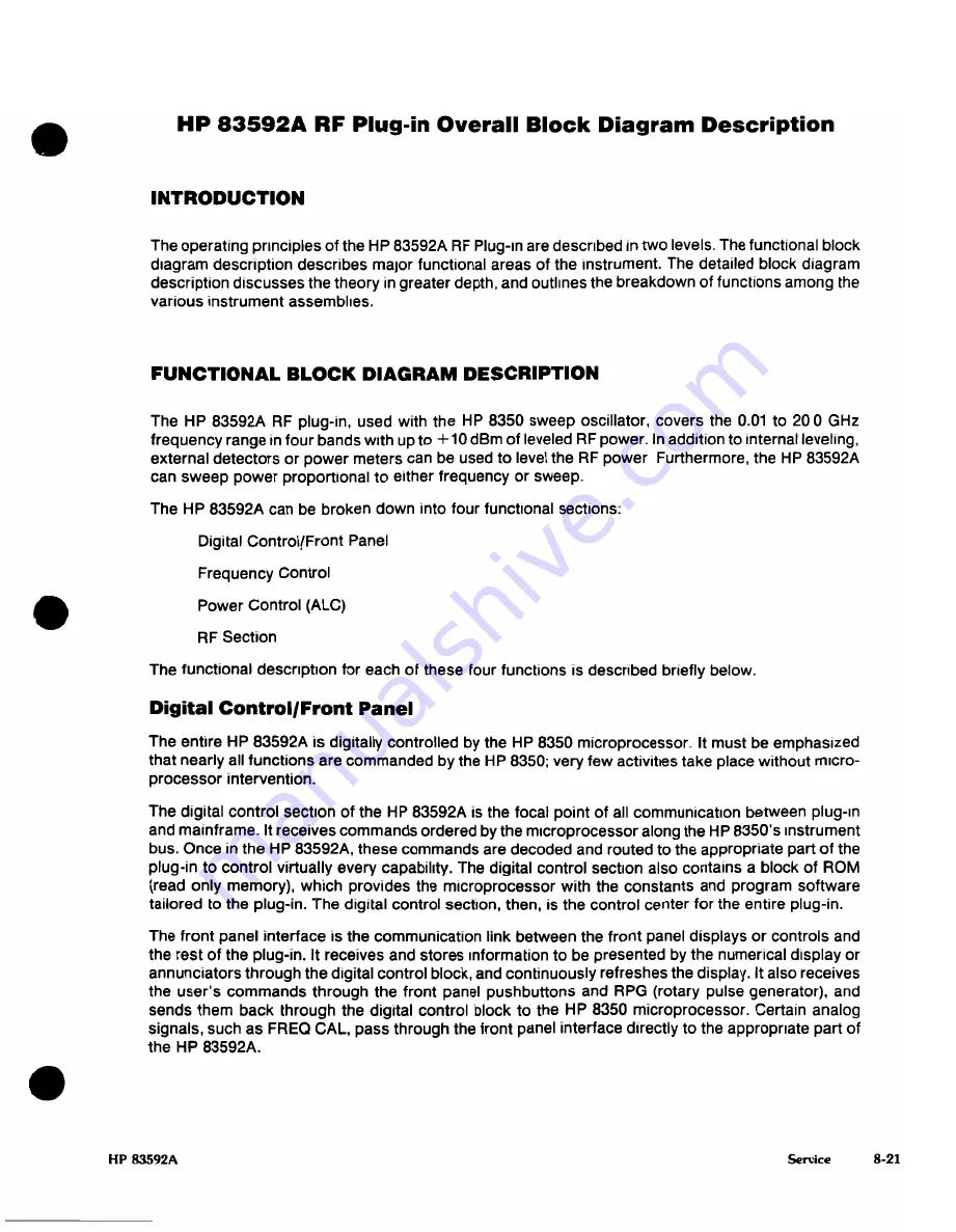 HP HP 83592A Скачать руководство пользователя страница 220