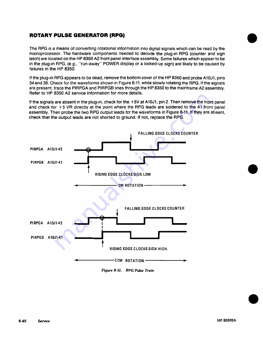 HP HP 83592A Operating And Service Manual Download Page 237