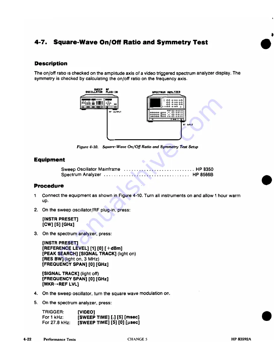 HP HP 83592A Operating And Service Manual Download Page 443