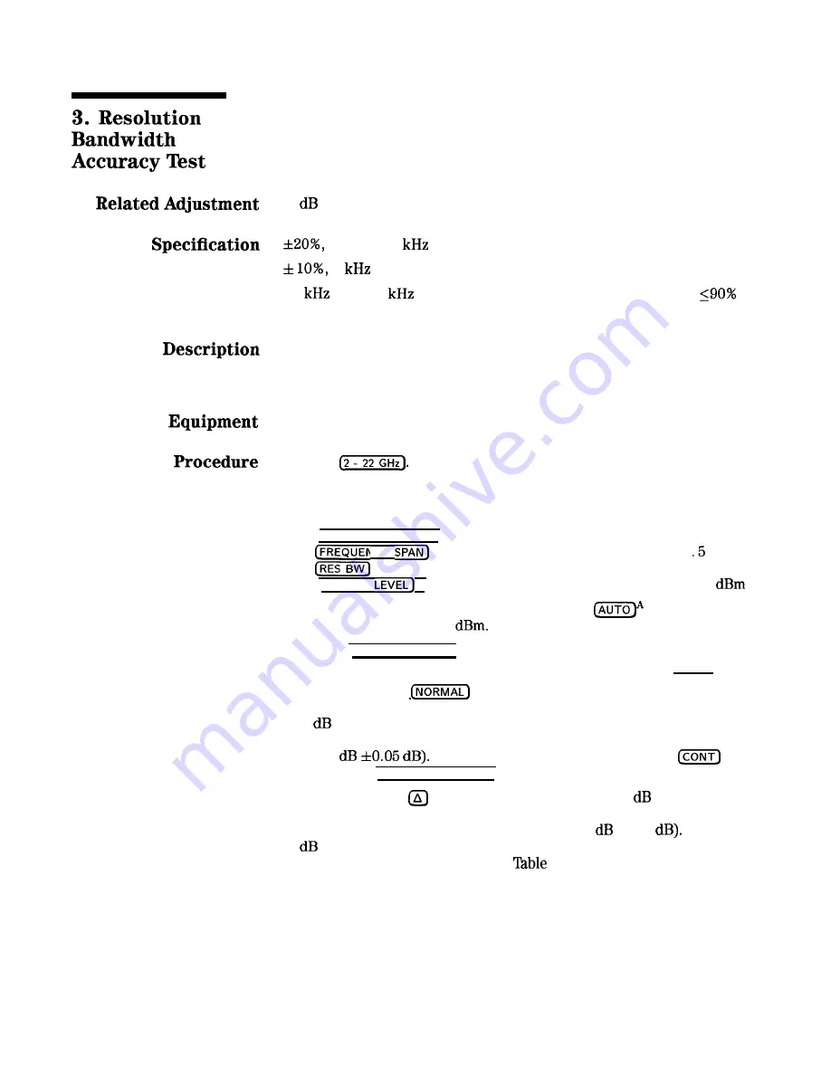 HP HP 8566B Adjustment Manual Download Page 37