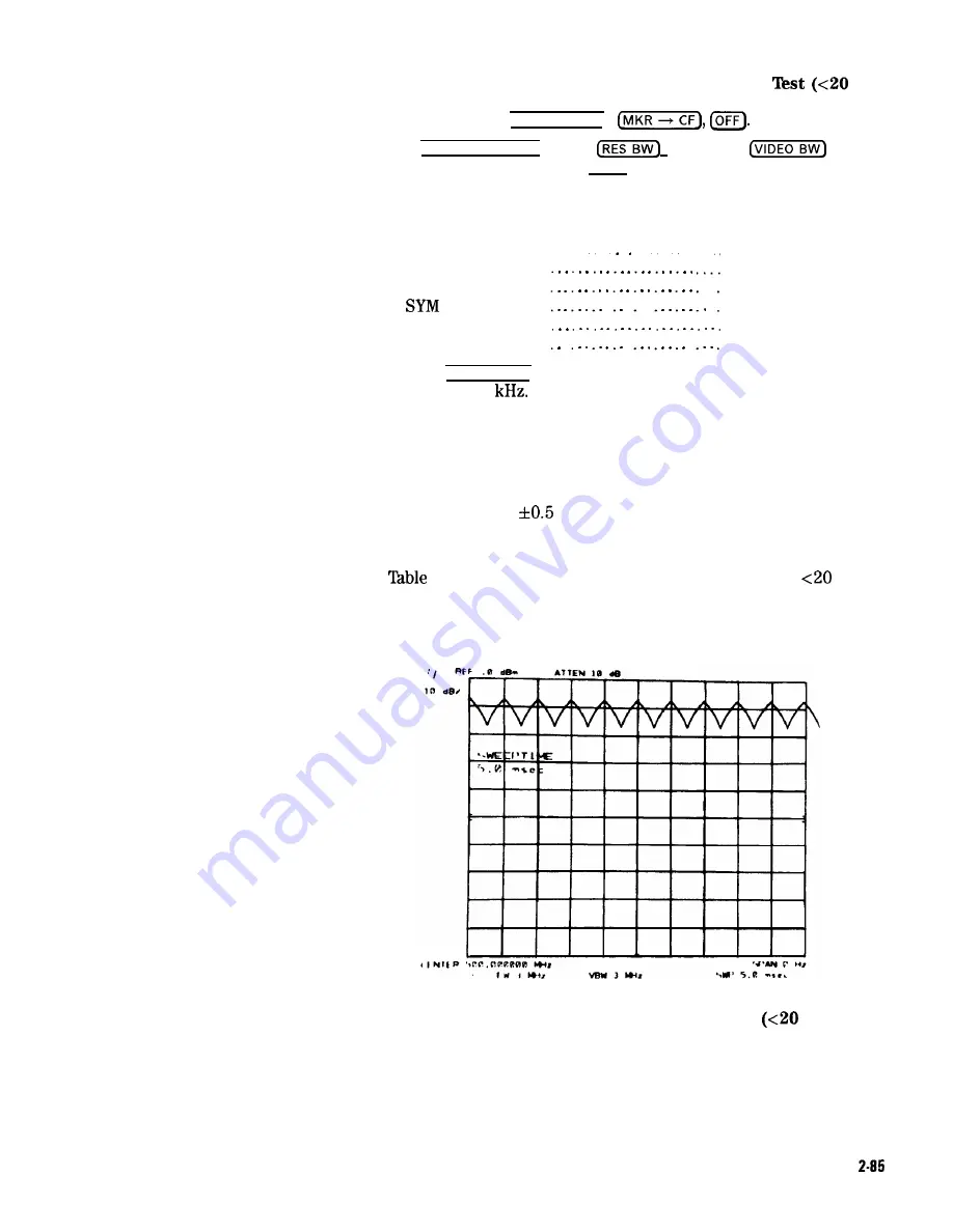 HP HP 8566B Adjustment Manual Download Page 110