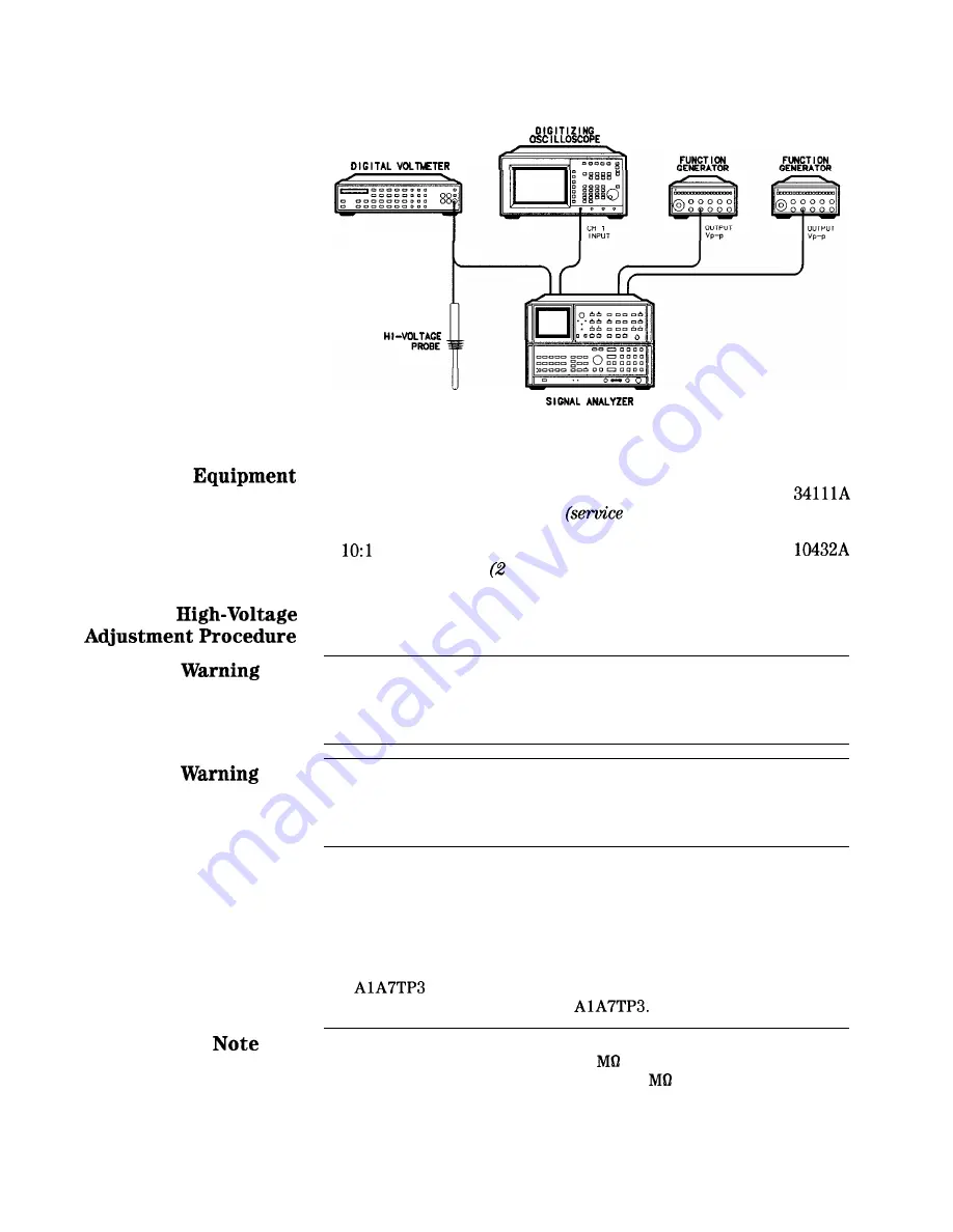 HP HP 8566B Adjustment Manual Download Page 172