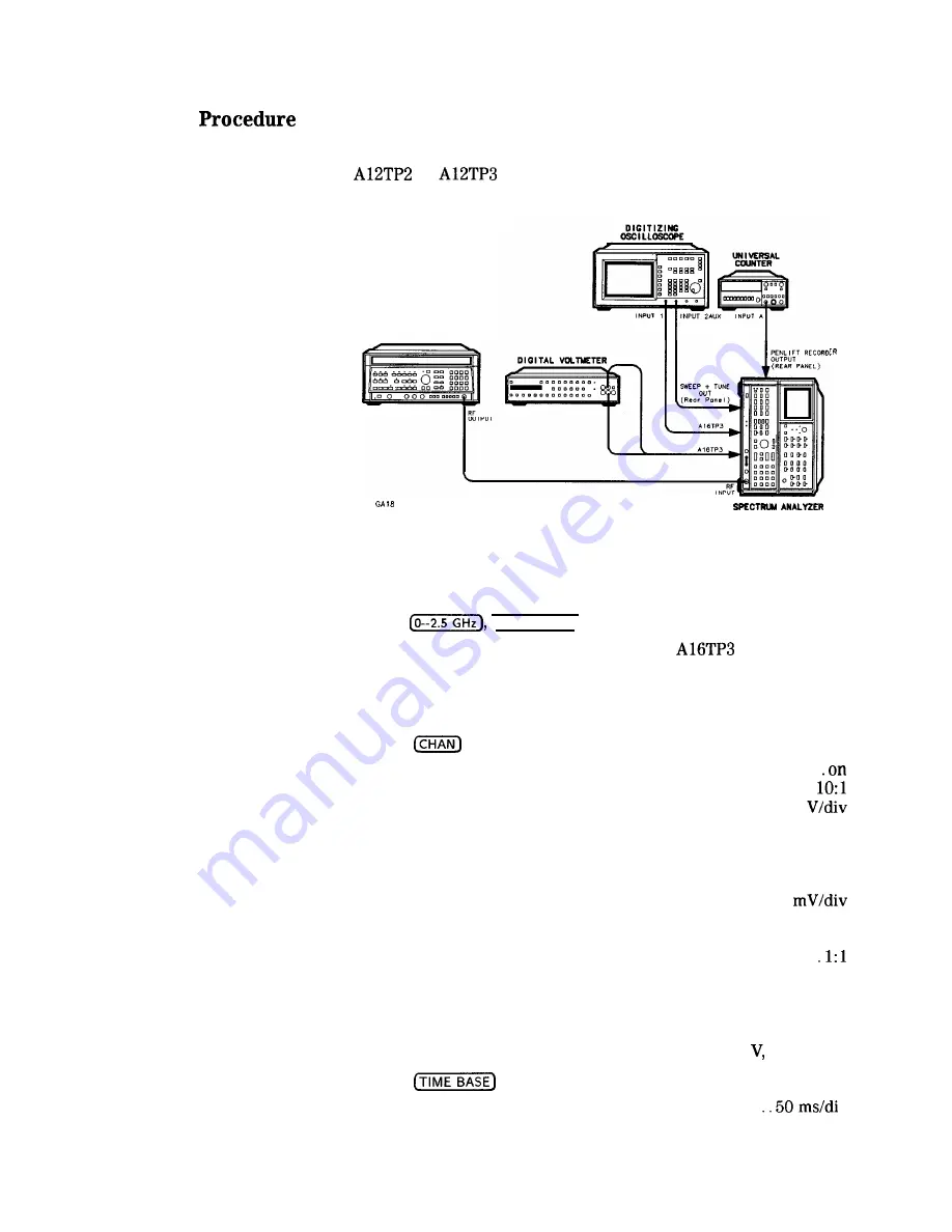 HP HP 8566B Adjustment Manual Download Page 254