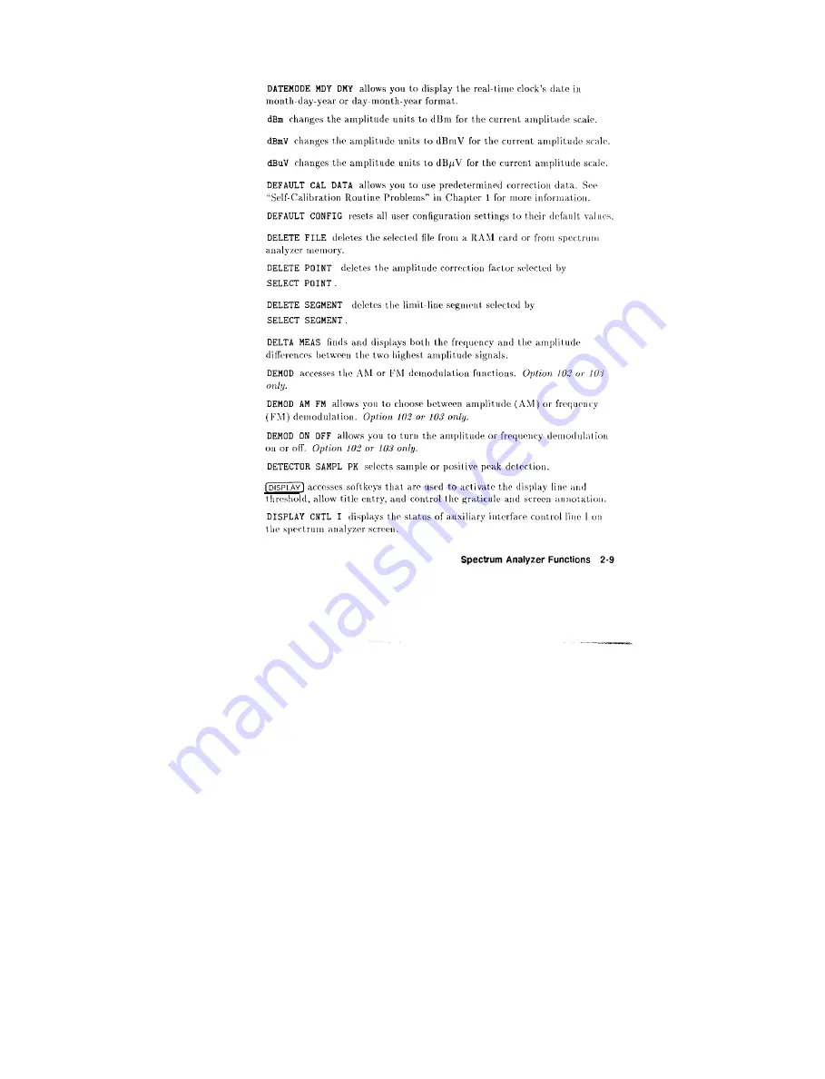 HP HP 8590 Series Quick Reference Manual Download Page 29