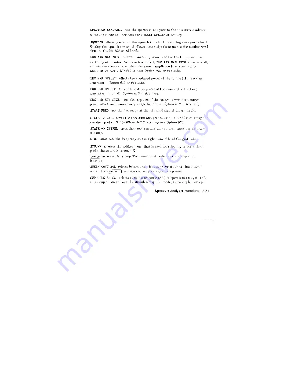 HP HP 8590 Series Quick Reference Manual Download Page 41