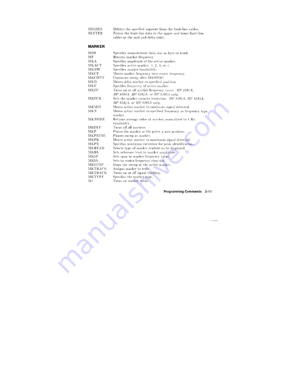 HP HP 8590 Series Quick Reference Manual Download Page 55