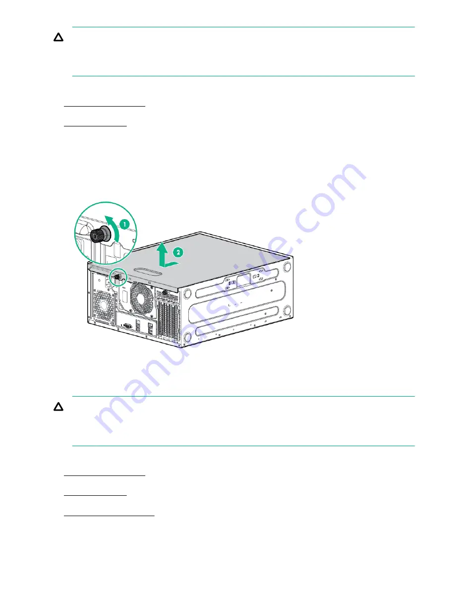 HP HPE ProLiant ML30 Gen9 Maintenance And Service Manual Download Page 30