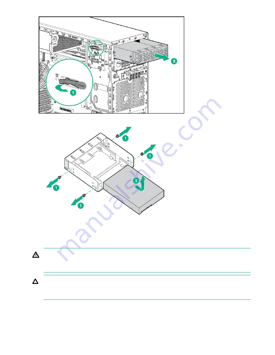 HP HPE ProLiant ML30 Gen9 Maintenance And Service Manual Download Page 40